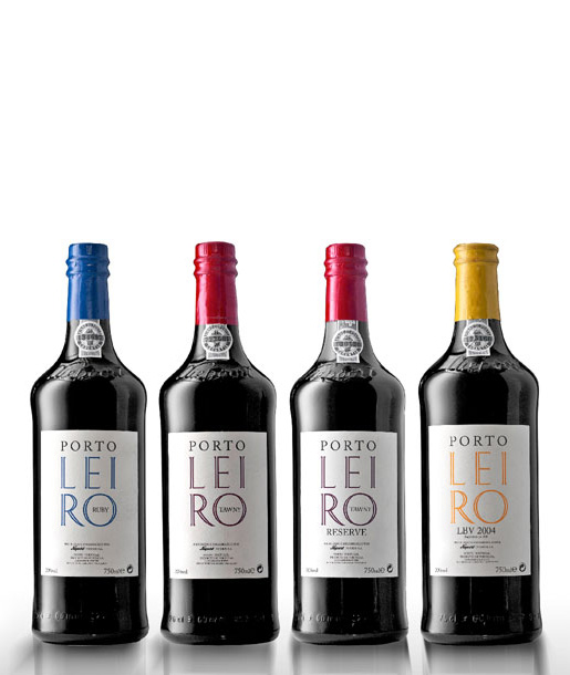 <p>R&oacute;tulos para o vinho do Porto Leiro.</p>
